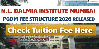 N.L. Dalmia Institute Mumbai PGDM Fee Structure 2026 Released; Check Tuition Fee Here